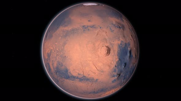 Mars Planet Rotating alt