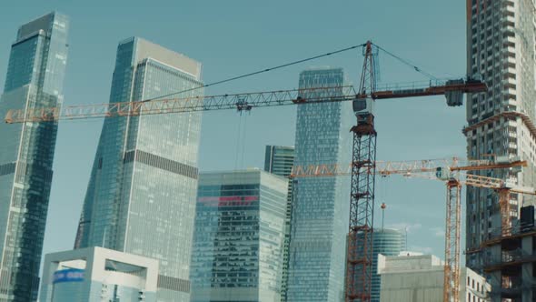 Tower Crane at Construction Site