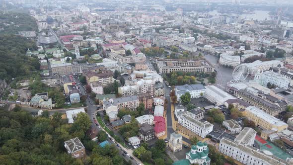 Kyiv - the Capital of Ukraine. Aerial View. Kiev