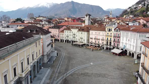 The city centre of a small Swiss town