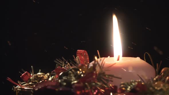 The Glow Of A Christmas Candle