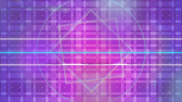 Geometric shapes and purple background