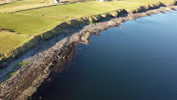 Aerial View of the Ballysaggart Pier and the 15Th Century Franciscan Third Order Remains at St Johns