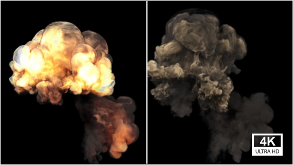 Exploding Fire Smoke 4K