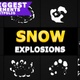 Cartoon Snow Explosions | Motion Graphics - VideoHive Item for Sale
