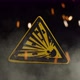 Exploding Bomb Sign Over a Smoky Background - VideoHive Item for Sale