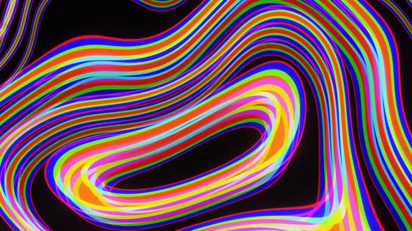 Multicolored Waves Diverging From the Center 02