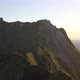 Aerial Rotation Shot Of A Mountain Ridge In Switzerland During Sunrise - VideoHive Item for Sale