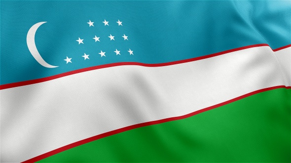 Uzbekistan Flag