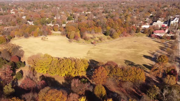 Piedmont Park Atlanta Ga In December Beautiful Vibrant Colors