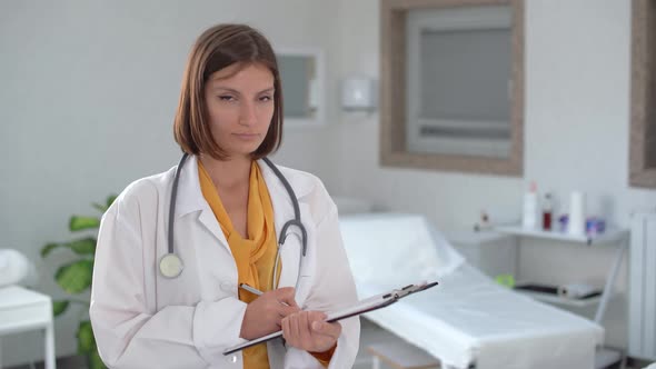 Smiling female doctor.