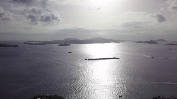 Drone Shot from St John Looking over st Thomas