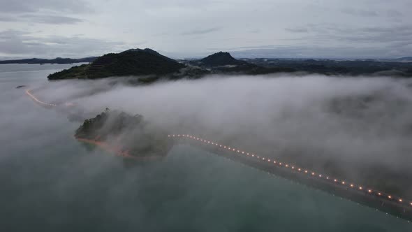 Aerial View of Fish Farms in Norway