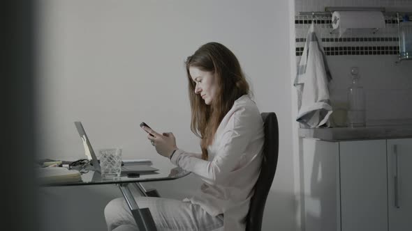 Young Woman Using Her Smartphone