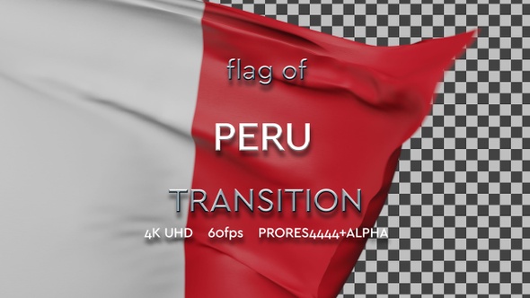 Flag of Peru transition | UHD | 60fps alt