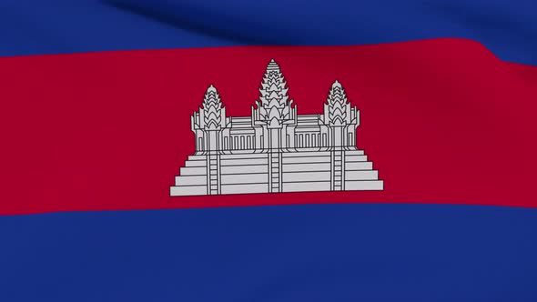 Flag Cambodia Patriotism National Freedom Seamless Loop