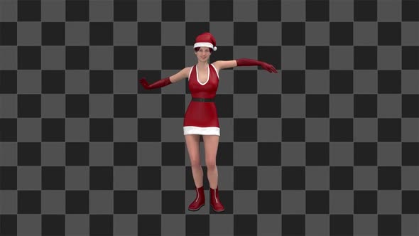 Christmas Girl Wave Dance