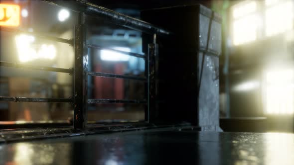 City Streets In The Rain At Night alt