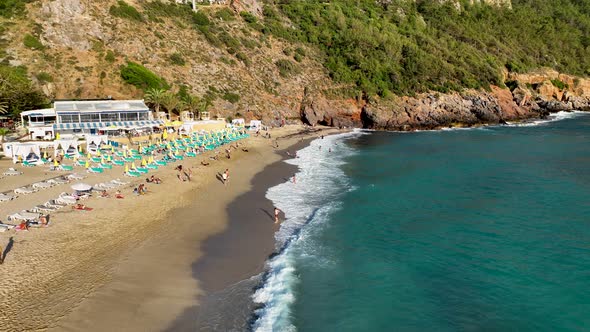 Summer Cleopatra Beach aerial view 4 K