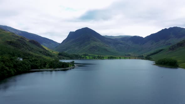 Buttermere Lake District Aerial Drone Sc02