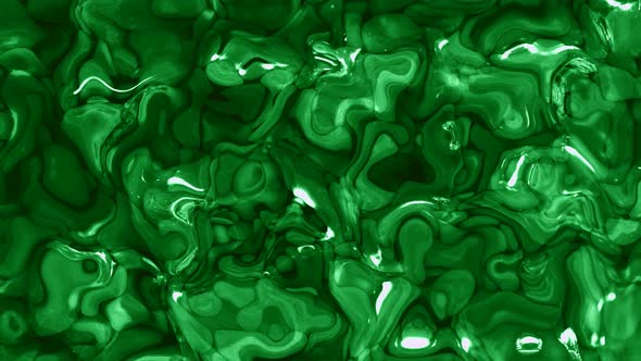 Abstract Background Green Water Liquid Animation