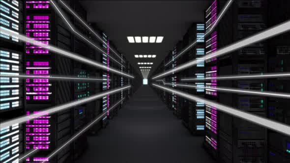 Server room data center of an Internet service provider