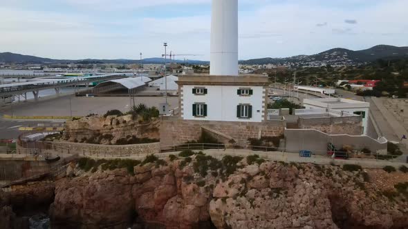 Faro de Botafoc in Ibiza, Spain