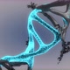 DNA molecule animation black covered DNA explodes into light bright blue dna - VideoHive Item for Sale