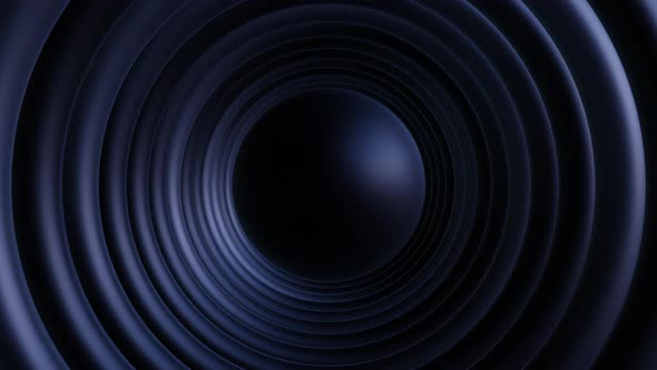 Abstract Black Music Speaker Tunnel Seamless Animation Background