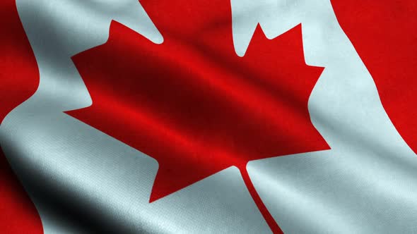 Highly Detailed Flag Of Canada