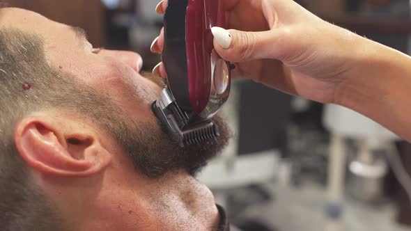 Male Haircut with Electric Razor