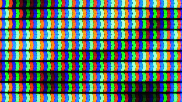 4K - RGB pixels structure of a LED screen
