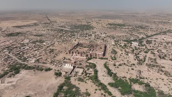 Aeria view of Derawar Fort in day time