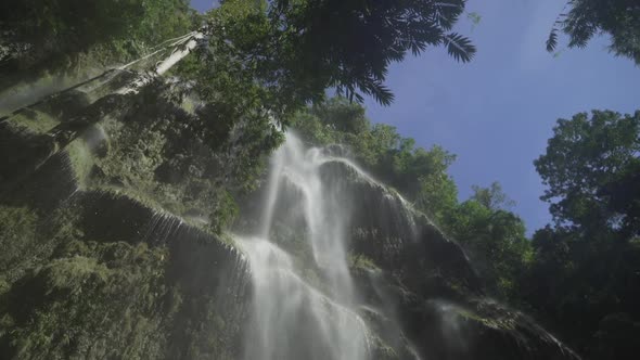 Slow descent from Tumalog falls in the philippines.