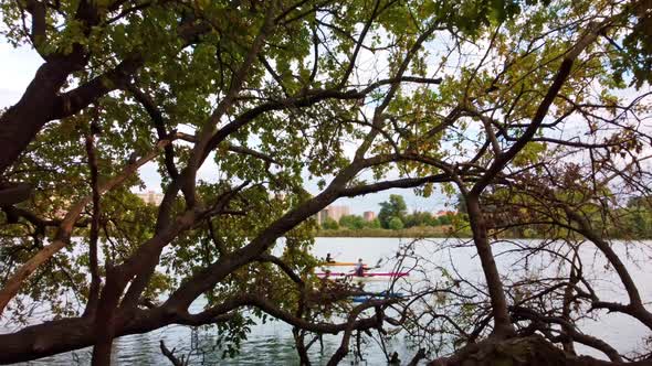 Water Sport Competition on Kayaks or Kayaks