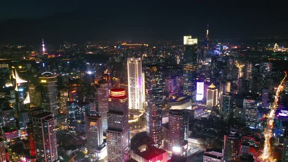 Nanjing City, Jiangsu Province, urban construction landscape