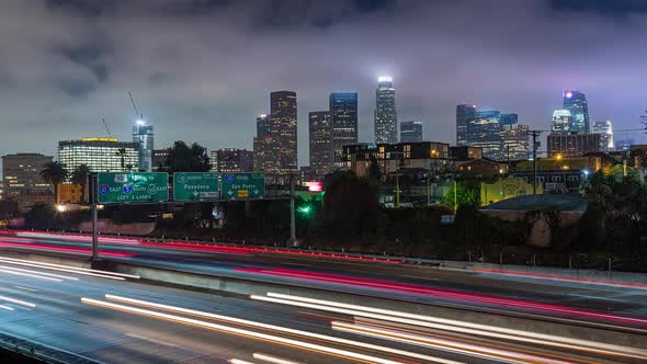 Downtown Los Angeles Night 