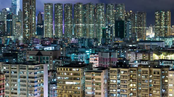 Time lapse of Hong Kong building