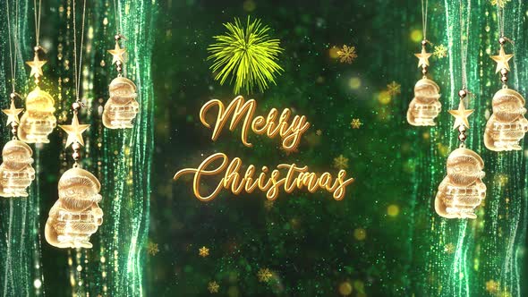 Merry Christmas Greetings Background V1