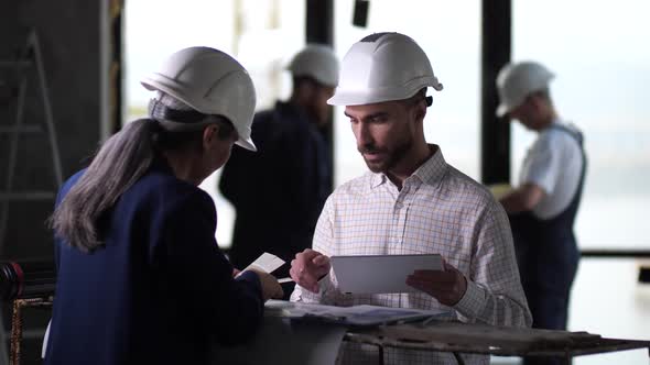 Architects Choosing Colors for Apartment Interior