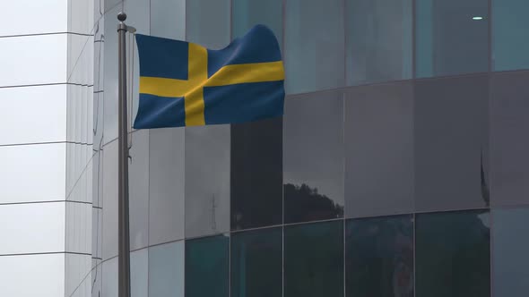 Sweden Flag Background 2K