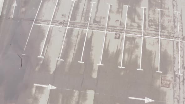 Large Empty Parking Lot After Rain / Videohive