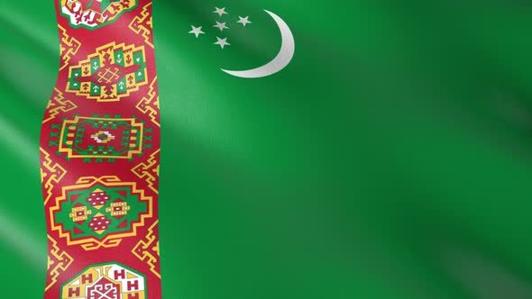 Flag of The Turkmenistan