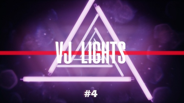 VJ Neon Triangular Lights Loops Ver.4 - 3 Pack alt