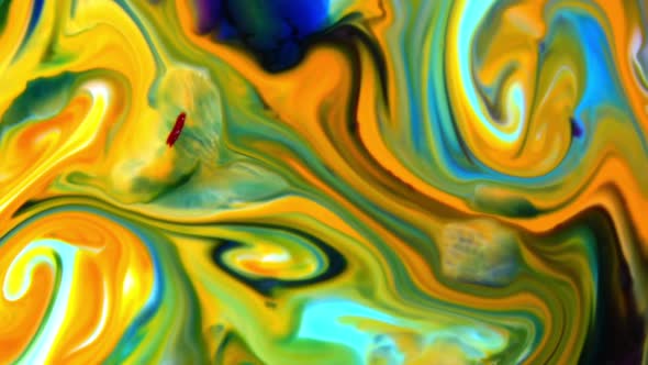 Abstract Colorful Paint Ink Explode Diffusion Psychedelic Movement  alt