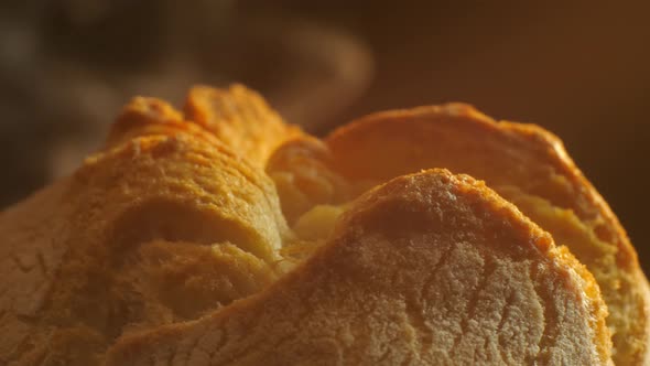 Tasty freshly baked German bread rolls