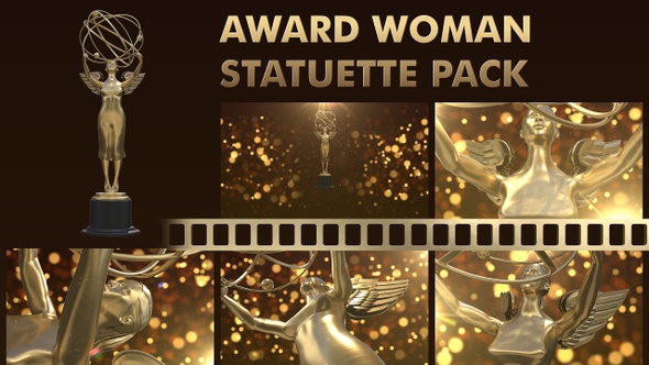 Award Woman Statuette Pack