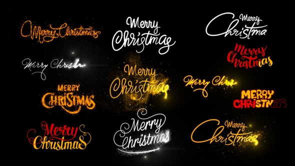 Merry Christmas Typography Pack