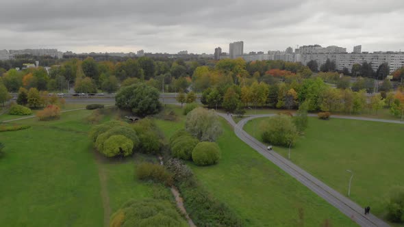 The Beauty of an Autumn Park in St