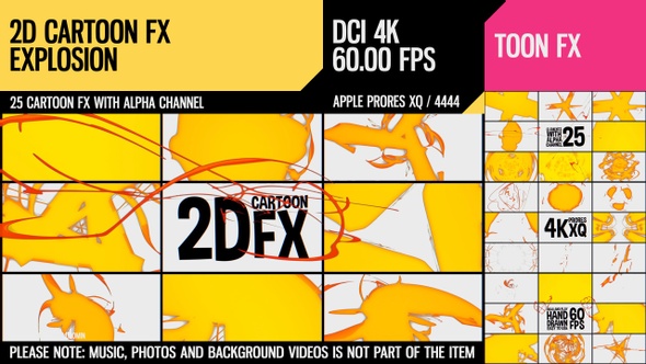 2D Cartoon FX (Explosion Set 17)